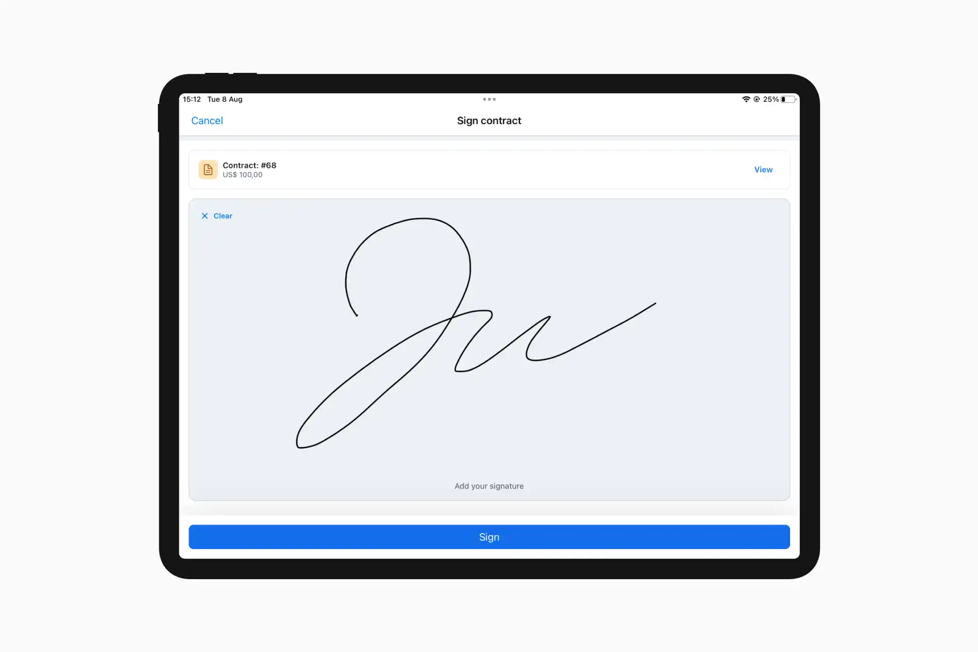 New: Let your customers e-sign contracts with the Booqable mobile app