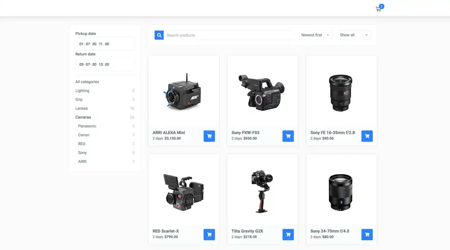 Categories, sorting, embeddable shopping cart, and other online store improvements