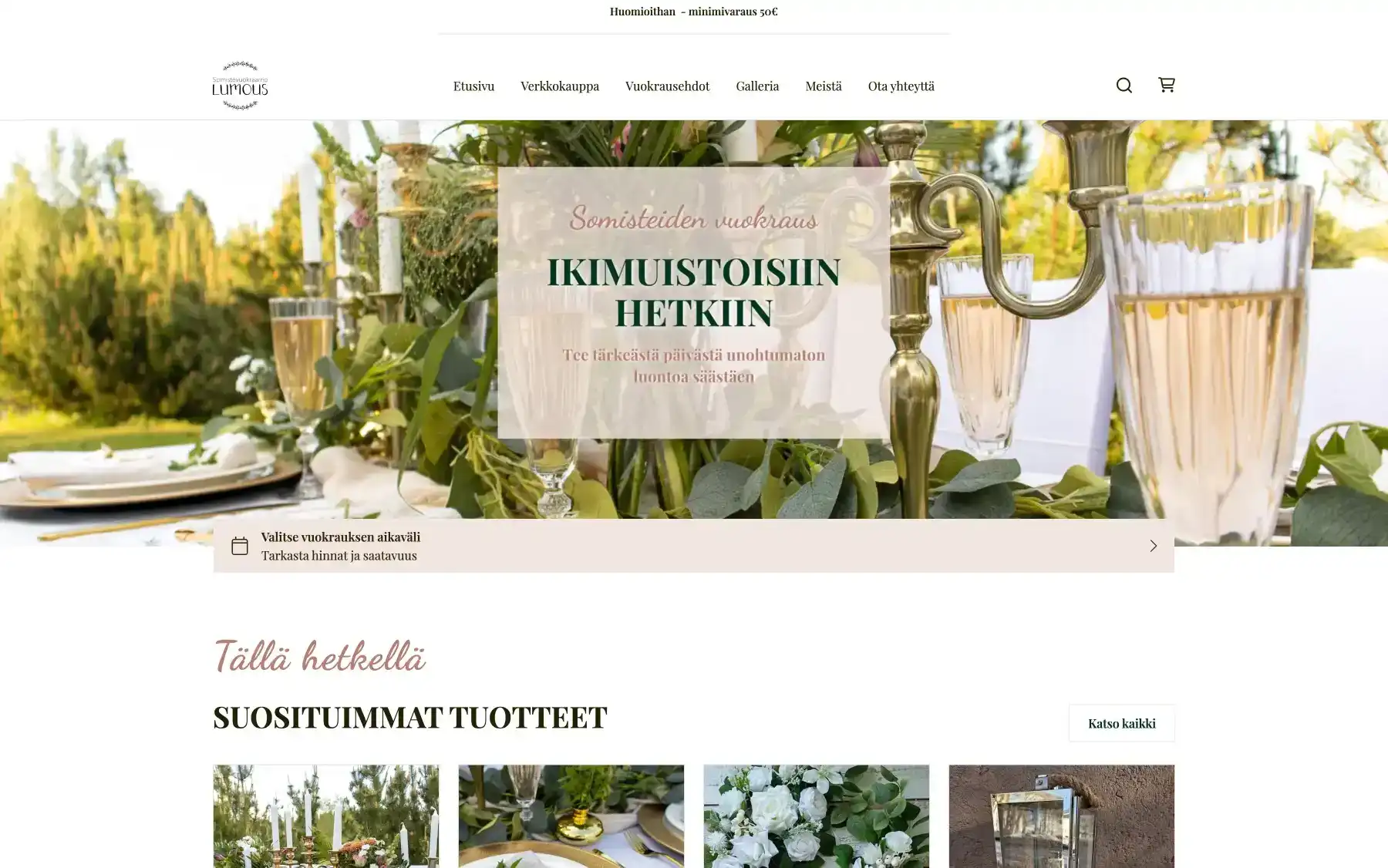 Somistevuokraamo Lumous