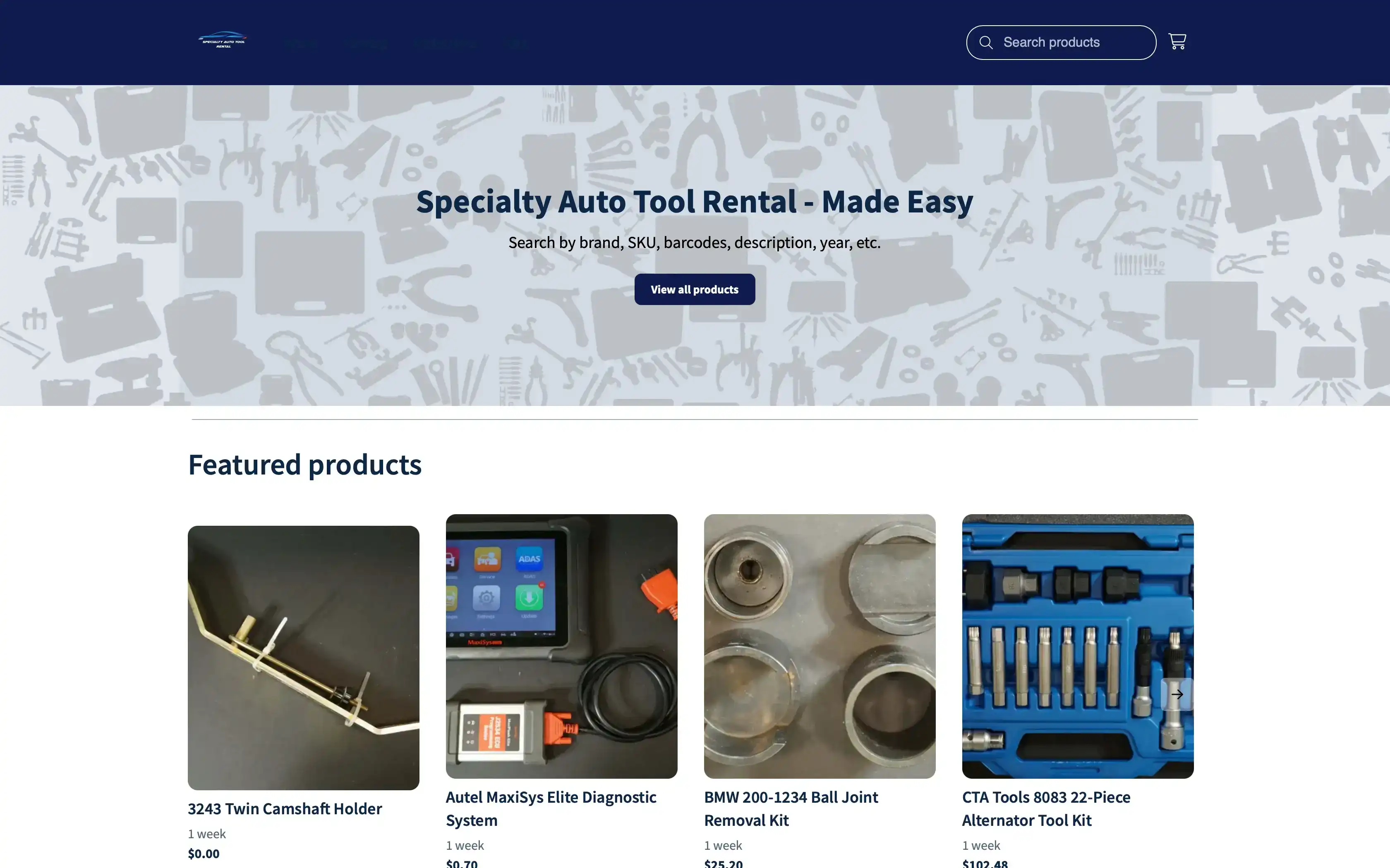 Specialty Auto Tool Rental