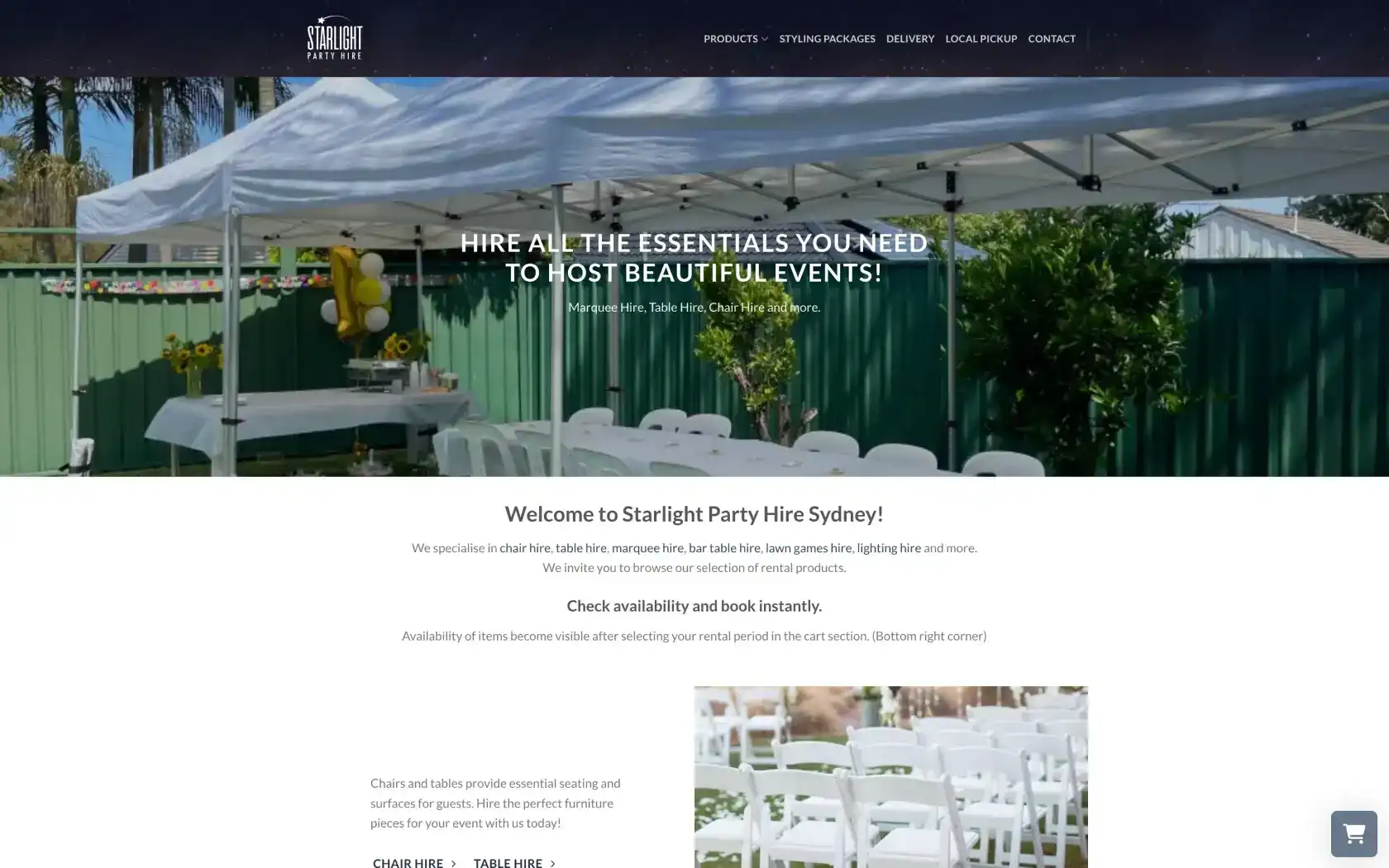 Starlight Party Hire