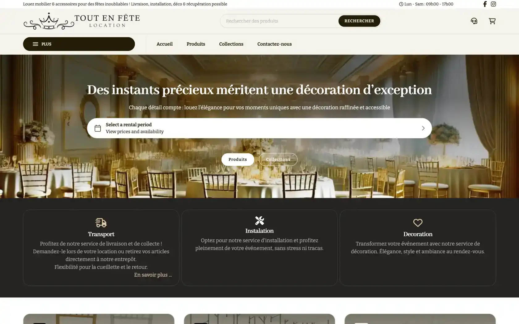 Tout en Fête Location