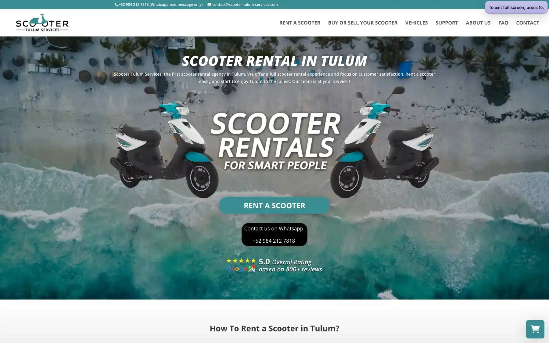 Scooter Tulum Services