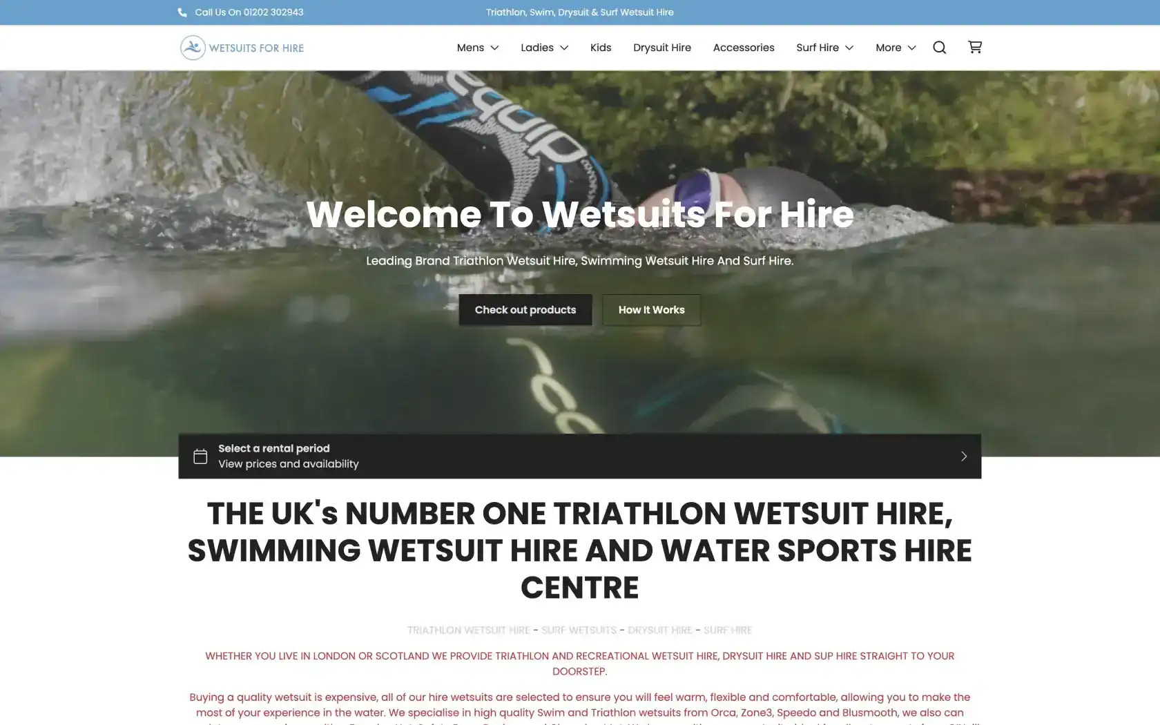 Wetsuits for Hire