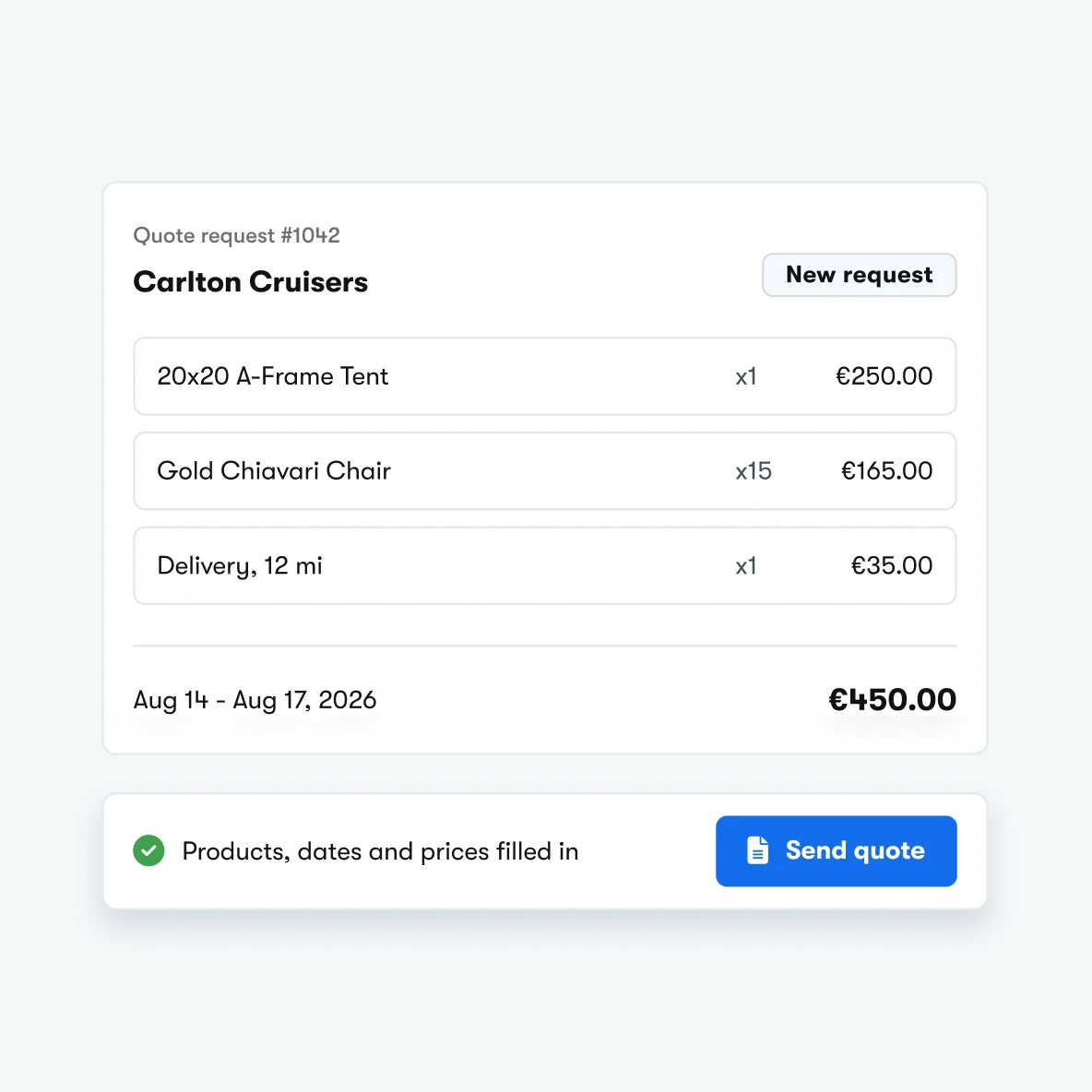 Setting up quotes and invoices in Booqable