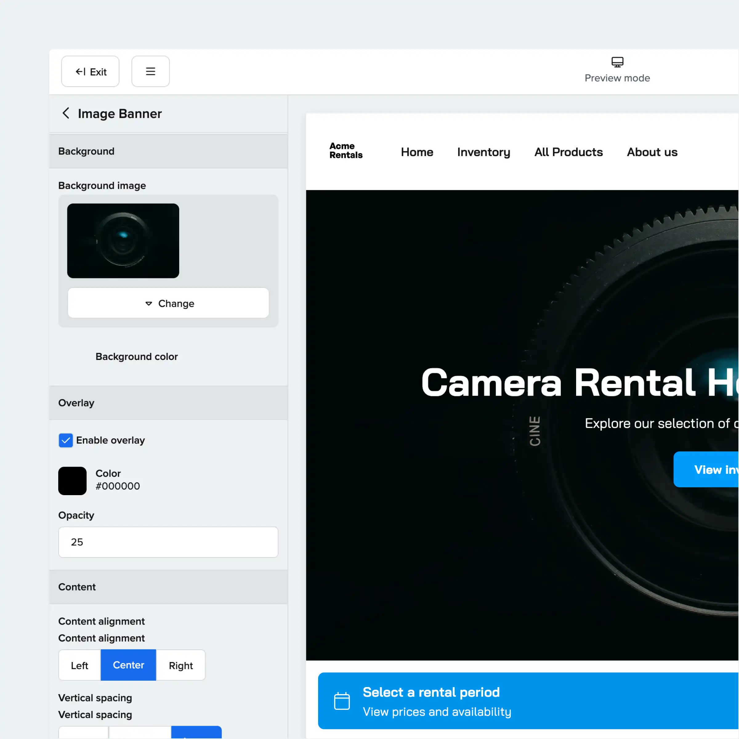Website builder – Design with 70+ rental templates