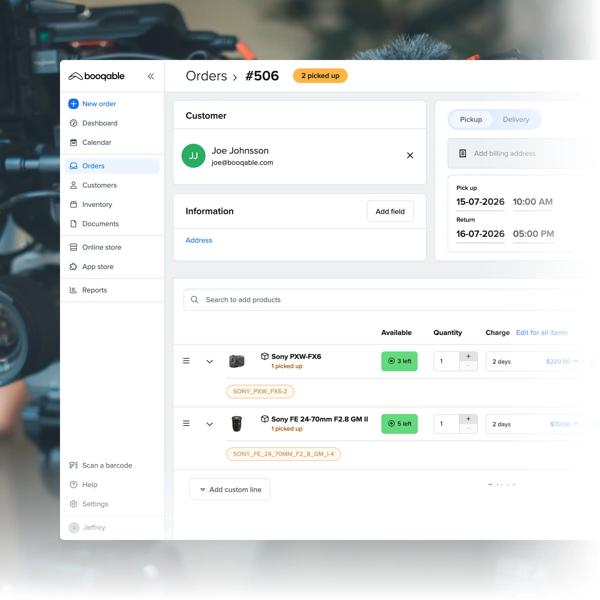 Booqable Rental Software