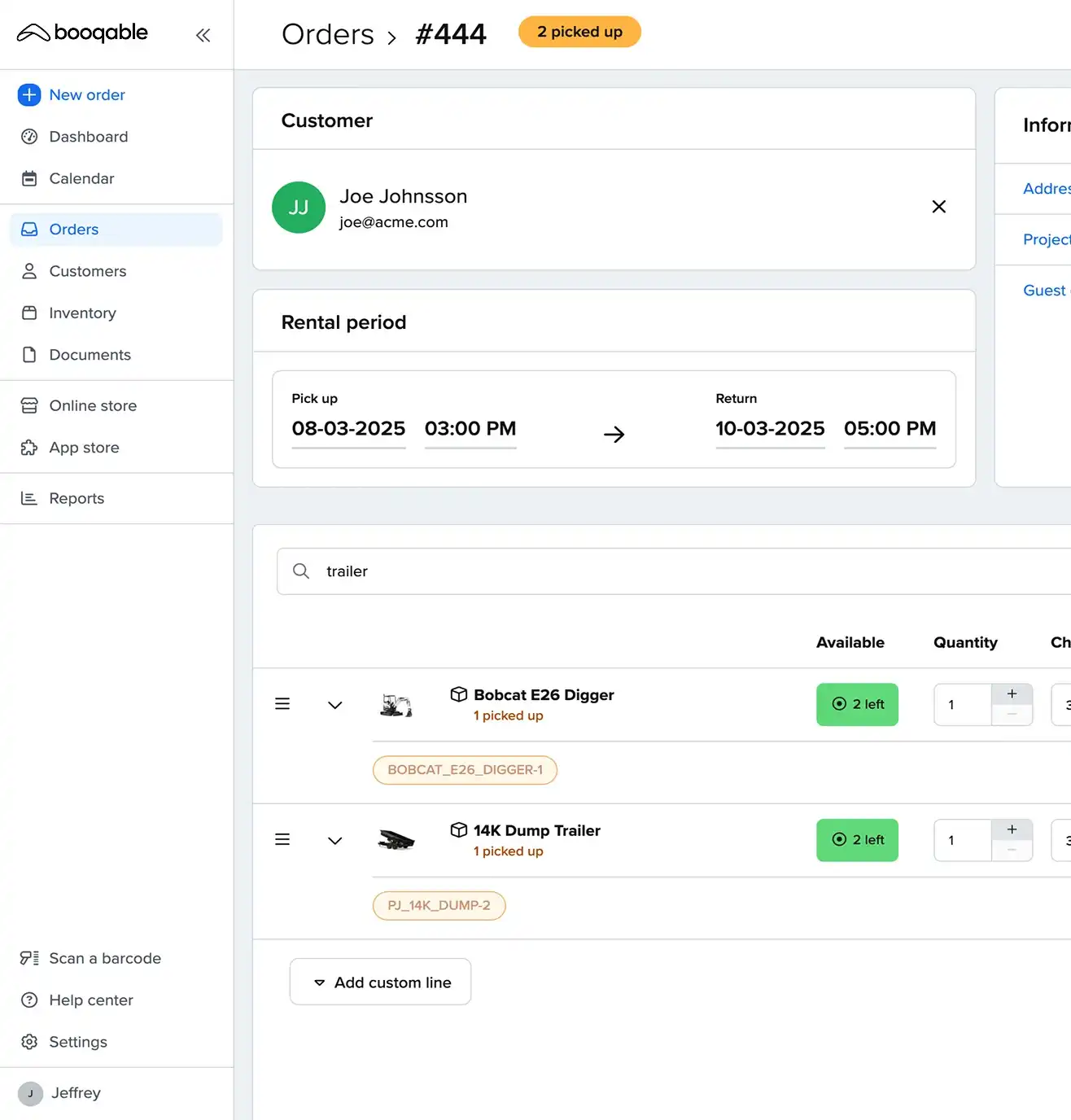 Planification intelligente des équipements