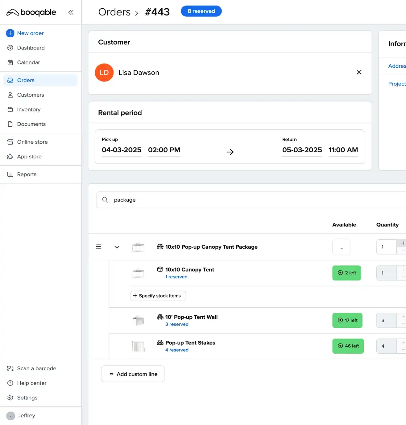 Themed party packages