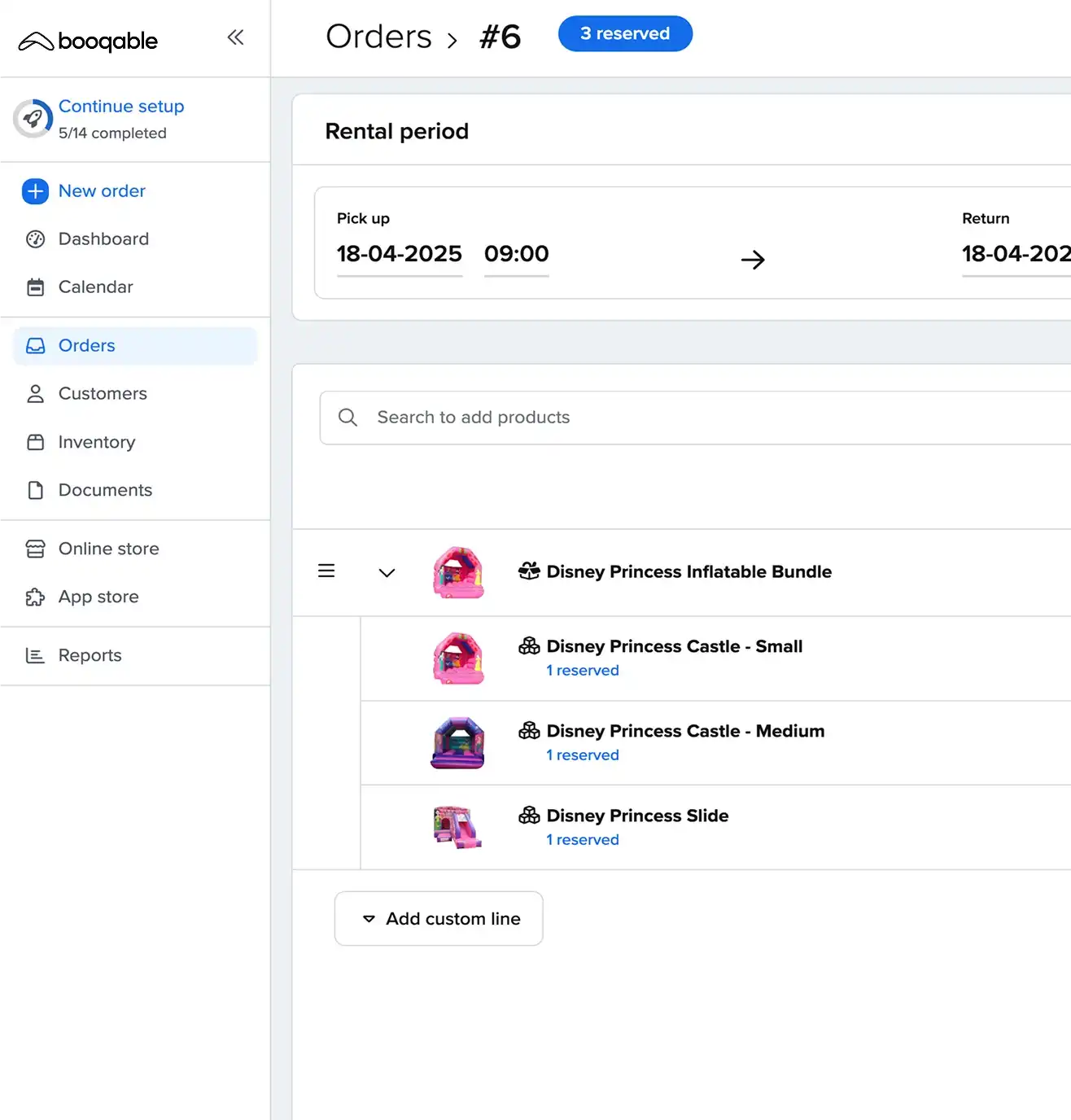 Curated party packages