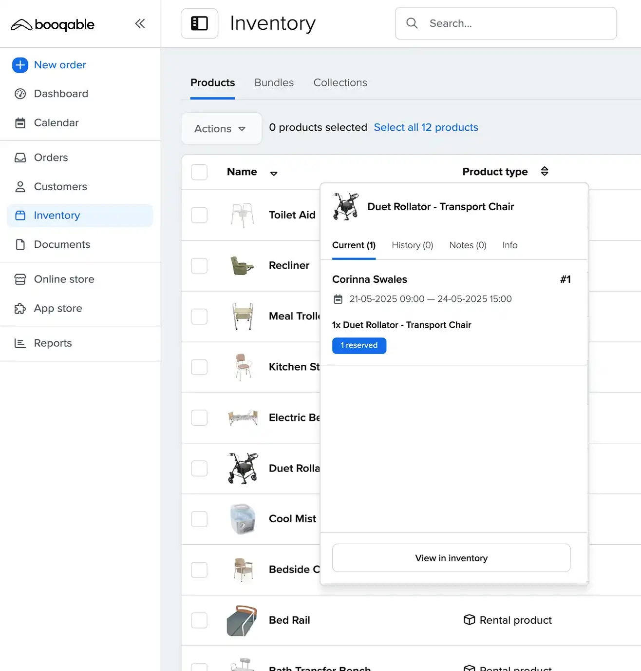 Gestion de l'inventaire
