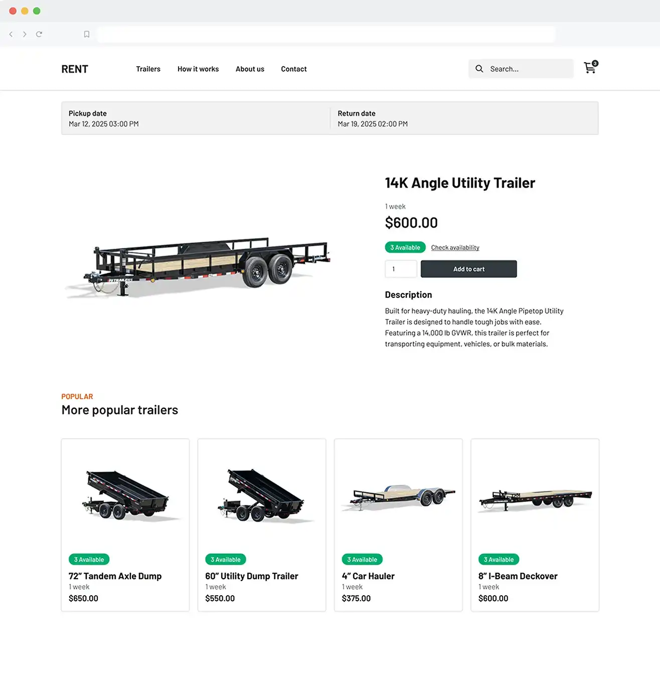 Website builder and integrations