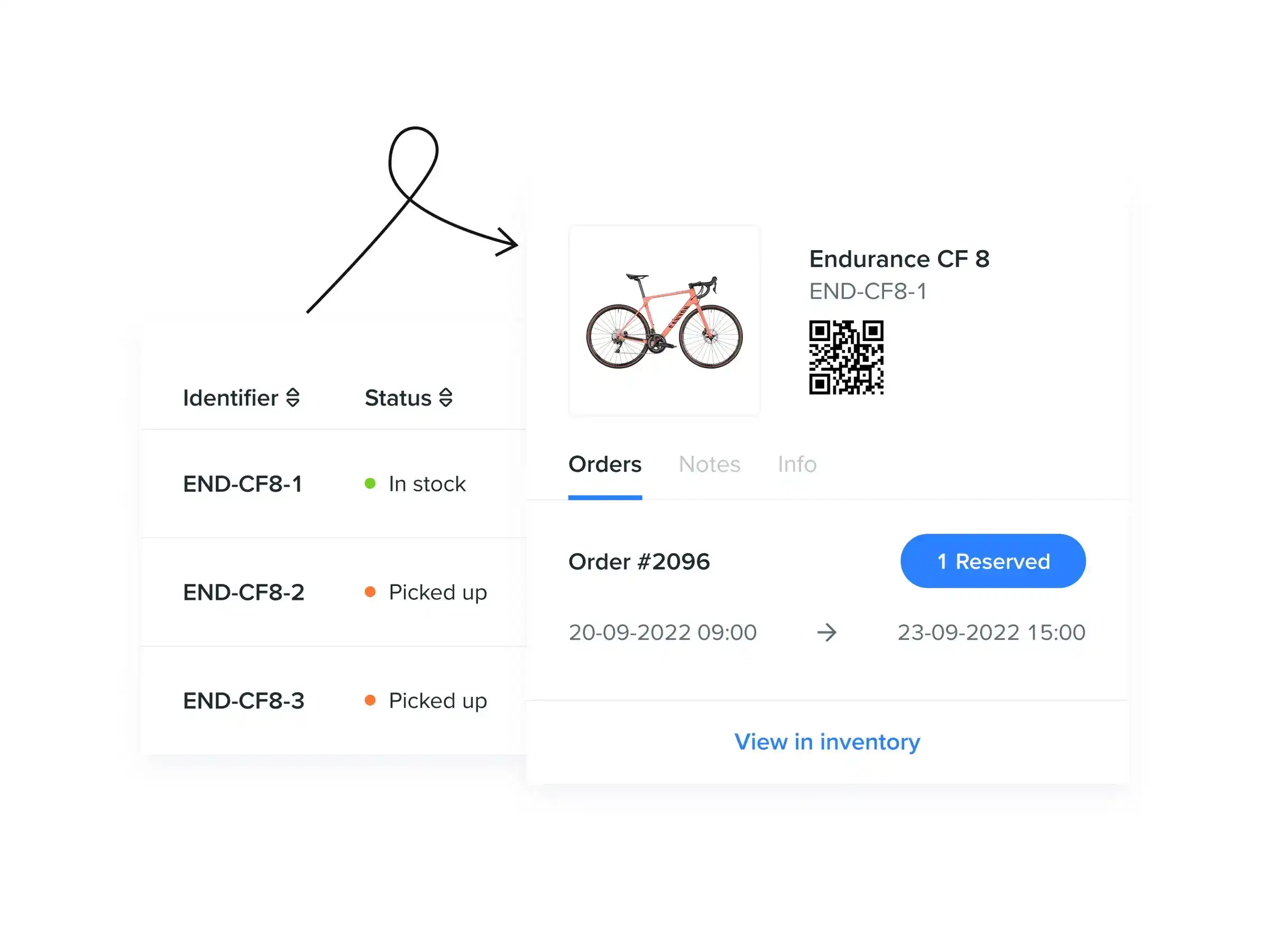 Booqable app order details