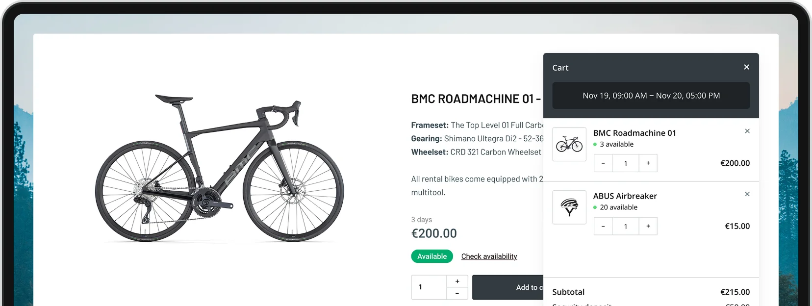 Person managing stock using rental inventory software