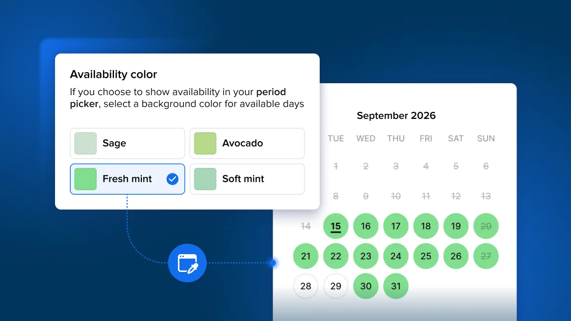 What's New: Period picker styling options and more improvements