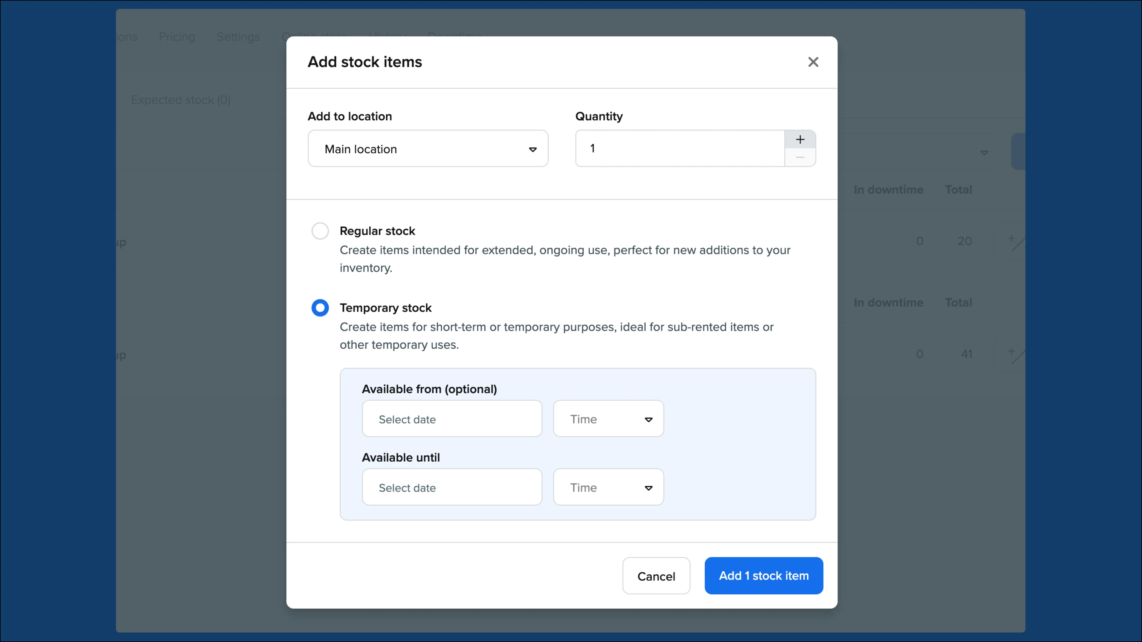 What’s new: Time selection to stock creation & workflow improvements to orders, inventory, and checkout
