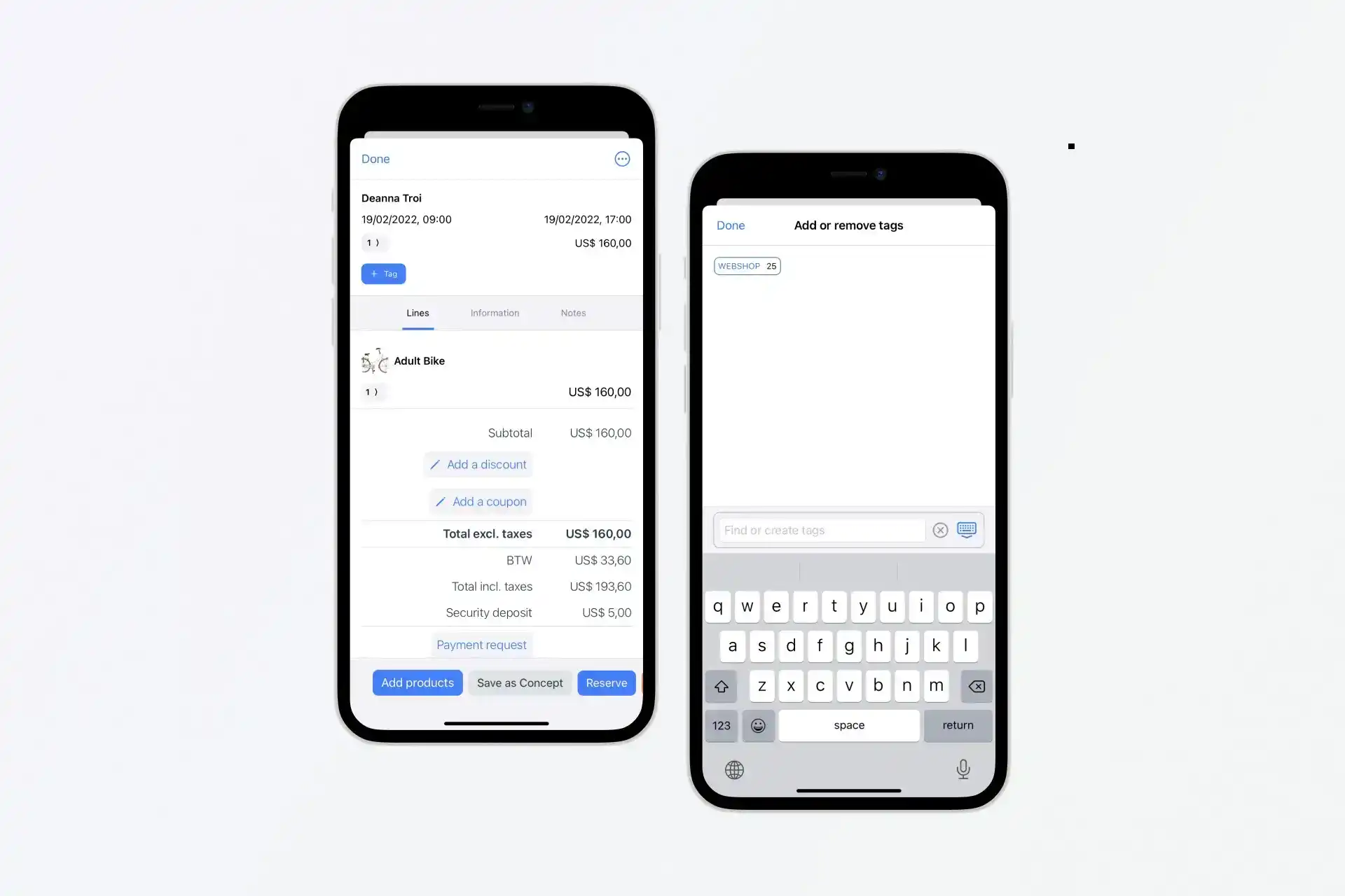 Tagging is now available in the iOS app 1.1 release