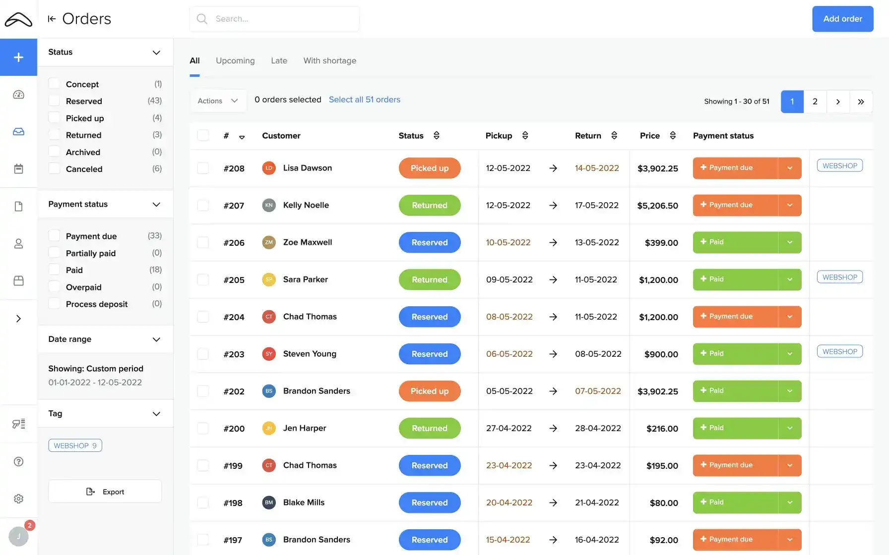 Improved orders screen, reports and more