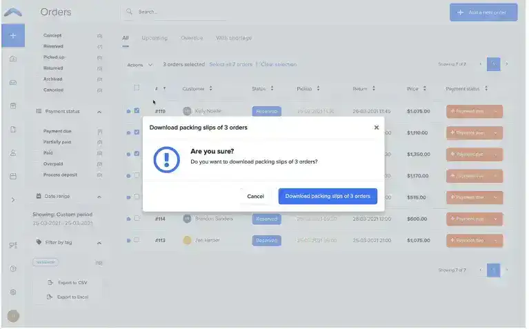 Print multiple packing slips in one go!
