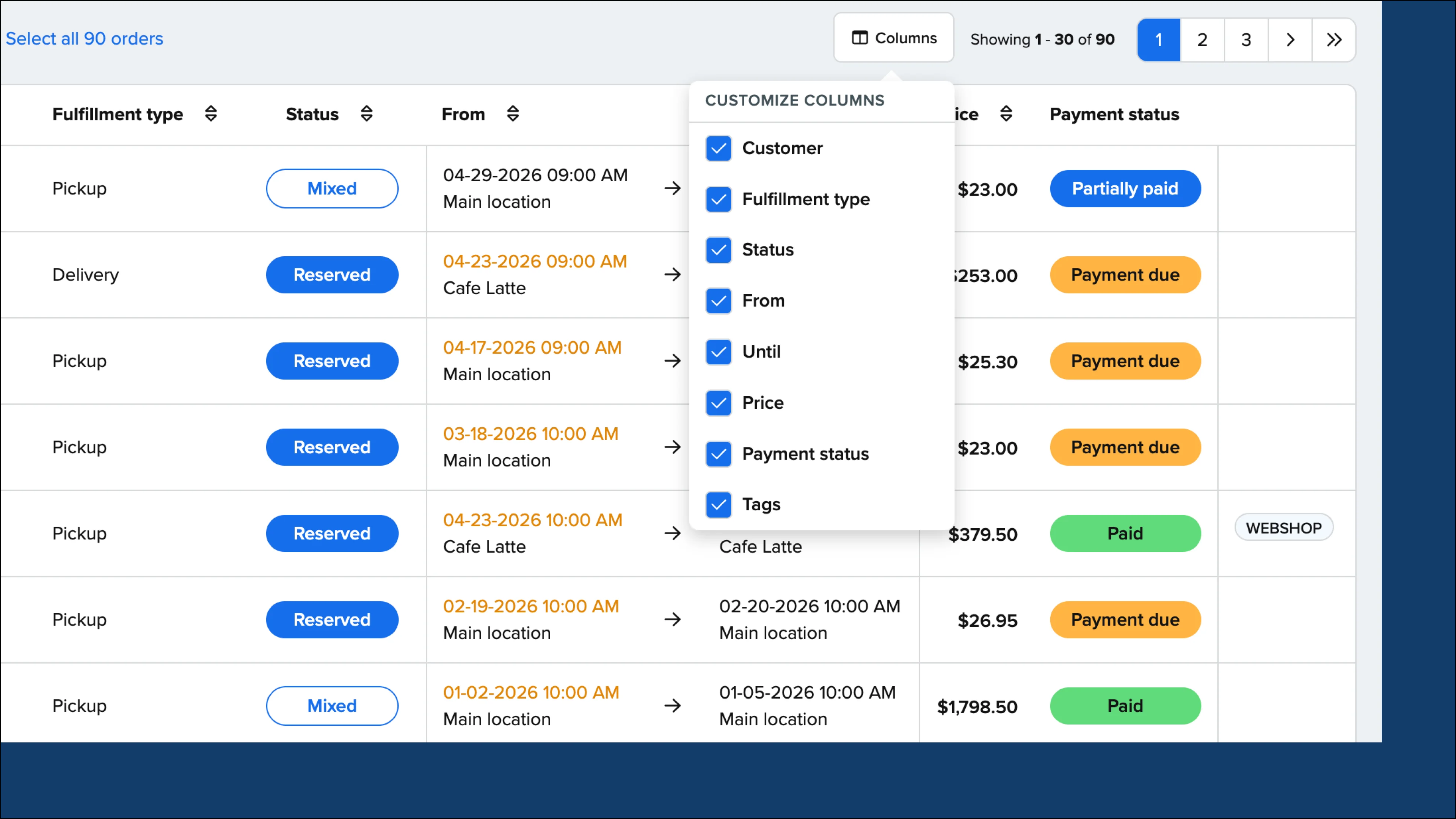 What's New: Customizable columns & other improvements
