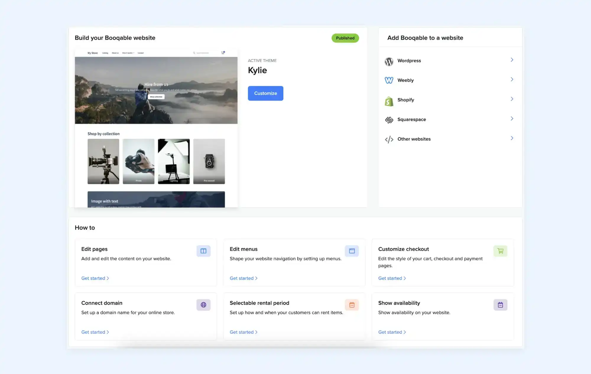 The Online Store Dashboard; The New Home for Your Rental Store