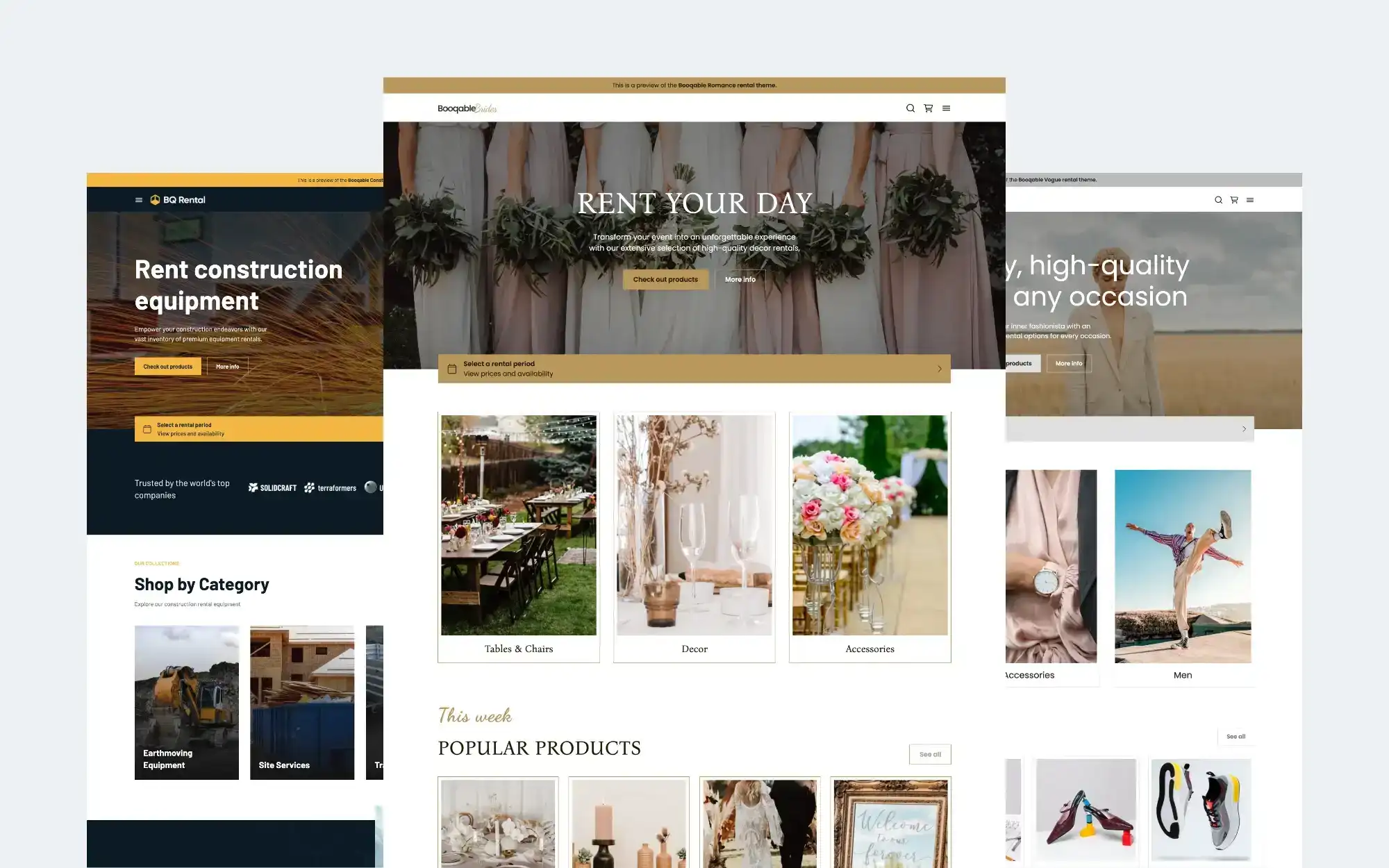 New themes and website builder improvements