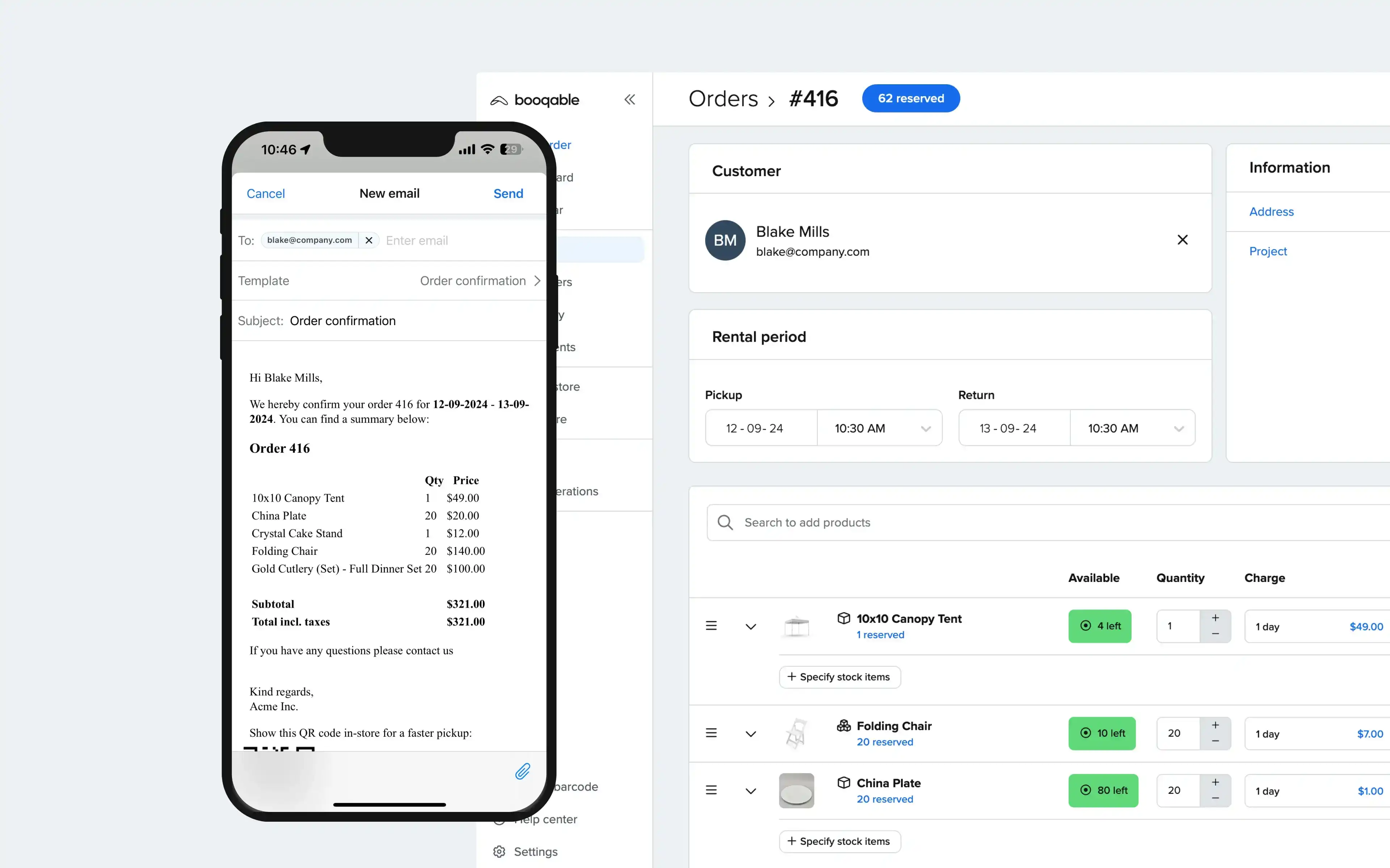 New: Send emails from the mobile app