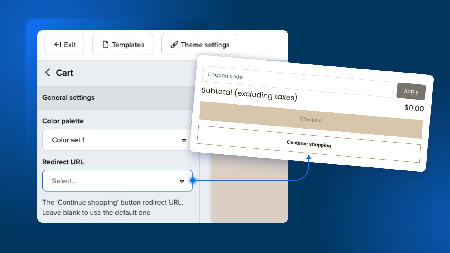 What's New: Customizable “Continue shopping” button and other improvements